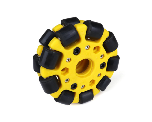 EasyMech Yellow 100mm Double Glass Fiber Omni Wheel