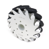 EasyMech 152mm Aluminium Mecanum wheels (Bearing type rollers) LEFT