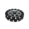 EasyMech 152mm Double Aluminium Omni Wheel Basic (Bush Type Roller)