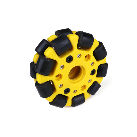 EasyMech Yellow 100mm Double Glass Fiber Omni Wheel