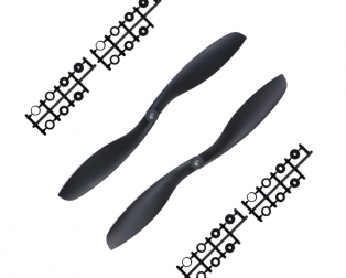 8045(80x4.5) SF Propellers Black 1CW+1CCW-1pair