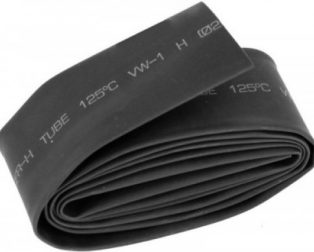 Heat Shrink Tube 100mm Black 1meter Industrial Grade WOER (HST)