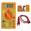 Digital Multimeter Small Yellow Color LCD AC DC Measuring Voltage Current