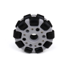 EasyMech Grey 100mm Double Glass Fiber Omni Wheel (BEARING TYPE ROLLER) High Quality