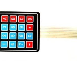 DC 12V 4x4 16 Key Matrix Membrane Switch Keypad