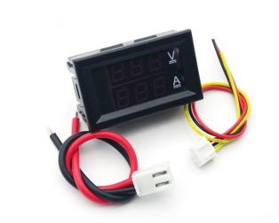 0.28" 5 Wires Red Led Digital Dual DC 100V 100A Voltmeter Ammeter