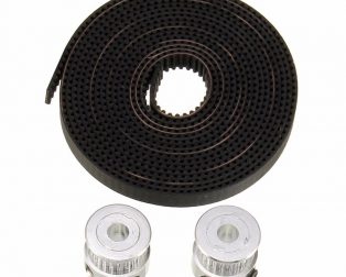 2 meter x GT2 Timing Belt + 2pcs x GT2 pulley ( 20 teeth )