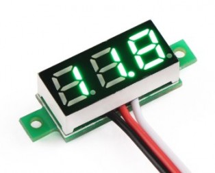 DC 3-30V 3 Wire Yellow LED Display Digital Voltage Voltmeter Panel