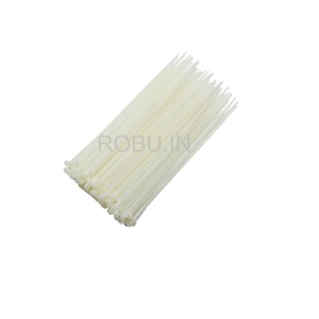 Nylon Cable Zip Ties 300 mm White (100pcs)