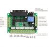 MACH3 Interface Board CNC 5 Axis with Optocoupler for Stepper Motor Driver and USB cable