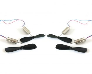 4pcs x DC 3.7V 7 x 20mm Magnetic Micro Coreless Motor + Propeller 48000RPM