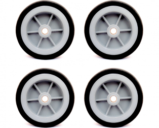 EasyMech Heavy Duty(HD) Disc Wheel 100mm Diameter (Gray) - 4Pc