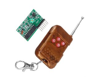 4 Channel Wireless Four Button Remote Control Transmitter Receiver Module (Mode: Non Locking)