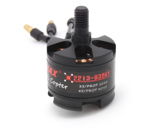 EMAX MT2213 935KV Brushless DC Motor - Black Cap (CW Motor Rotation) With Prop1045 Combo (Original)