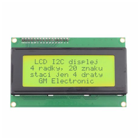 LCD2004 Parallel LCD Display with Yellow Backlight