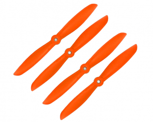 Orange HD Propellers 6045(6X4.5) Glass Fiber Nylon Propeller 2CW+2CCW-2pairs Orange