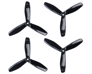 Orange HD Propellers 5045(5X4.5) Tri Blade Bullnose Polycarbonate Black 2CW+2CCW-2pairs