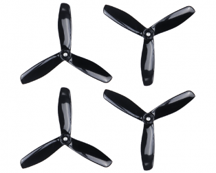 Orange HD Propellers 6045(6X4.5) Tri Blade Bullnose Polycarbonate Black 2CW+2CCW-2pairs