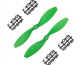 Orange HD Propellers 7038(7X3.8) ABS Green 1CW+1CCW-1pair