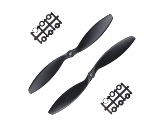 Orange HD Propellers 8038(8X3.8) ABS Black 1CW+1CCW-1pair