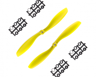 Orange HD Propellers 8045(8X4.5) ABS Yellow 1CW+1CCW-1pair