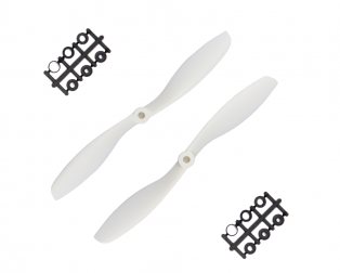 Orange HD Propellers 8045(8X4.5) ABS White 1CW+1CCW-1pair