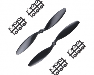 Orange HD Propellers 1038(10X3.8) ABS Black 1CW+1CCW-1pair