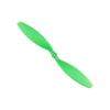 Orange HD Propellers 1038(10X3.8) ABS Green 1CW+1CCW-1pair