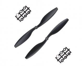 Orange HD Propellers 1045(10X4.5) ABS Black 1CW+1CCW-1pair