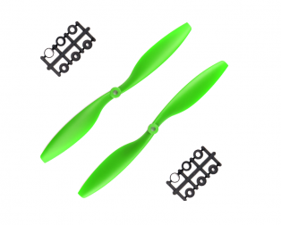 Orange HD Propellers 1045(10X4.5) ABS Green 1CW+1CCW-1pair