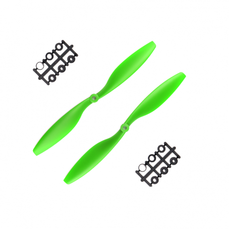 Orange HD Propellers 1045(10X4.5) ABS Green 1CW+1CCW-1pair