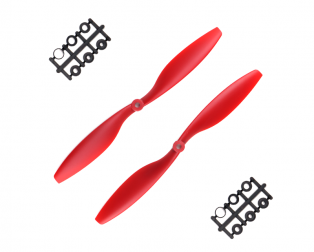 Orange HD Propellers 1045(10X4.5) ABS Red 1CW+1CCW-1pair