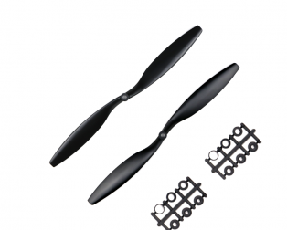 Orange HD Propellers 1245(12X4.5) ABS Black 1CW+1CCW-1pair