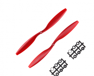 Orange HD Propellers 1245(12X4.5) ABS Red 1CW+1CCW-1pair