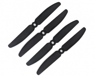 Orange HD Propellers 5030(5X3.0) Carbon Nylon Props 2CW+2CCW-2pairs Black