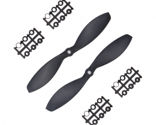 Orange HD Propellers 7038(7X3.8) Carbon Nylon Props Black 1CW+1CCW-1pair