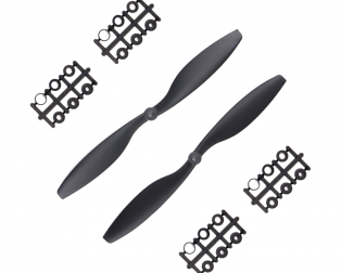 Orange HD Propellers 1045(10X4.5) Carbon Nylon Black 1CW+1CCW-1pair