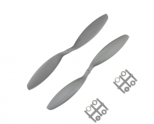 Orange HD Propellers 1238(12X3.8) Glass Fiber Nylon Gray 1CW+1CCW-1pair