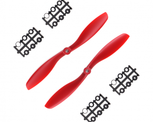 Orange HD Propellers 8045(8X4.5) ABS Red 1CW+1CCW-1pair