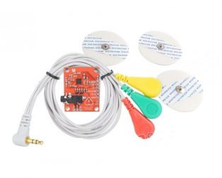 Heart Rate Monitor Kit with AD8232 ECG sensor module - Good Quality (Robu.in)