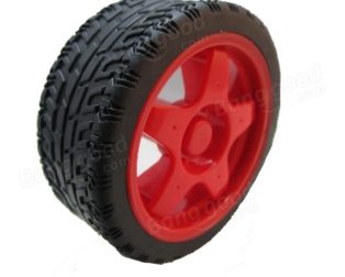 65mm Robot Smart Car Wheel Red