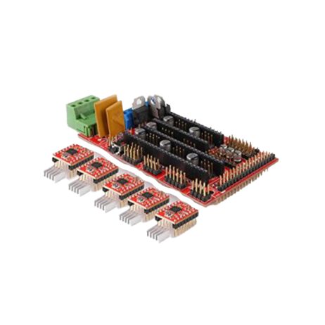 RAMPS 1.4 3D PRINTER CONTROLLER+5Pcs 4988 Driver With Heat Sink Kit