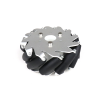 EasyMech 127mm Aluminium Mecanum wheels (Bush type rollers) - Left