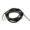 DS18B20 Water Proof Temperature Probe - Black (1m) Original Chip