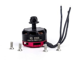 RS2205 2300KV Brushless DC Motor for QAV250 QAV300 Racing Drone - Black Cap (CW Motor Rotation)