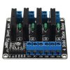 5V 4 Channel SSR Solid State Relay Module 240V 2A Output with Resistive Fuse