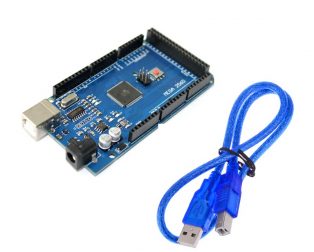 Atmega16U2 Mega 2560 R3 Improved Version CH340G + Cable for Arduino Mega 2560 + transparent acrylic case for Arduino Mega 2560