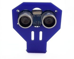 HC-SR04 Ultrasonic range finder with cartoon Ultrasonic Sensor mounting Bracket (Robu.in)