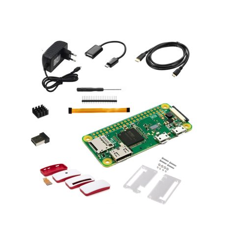 Raspberry Pi Zero W with Raspberry Pi Zero W Accessories Kit