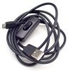 Black USB Cable With ON OFF Switch